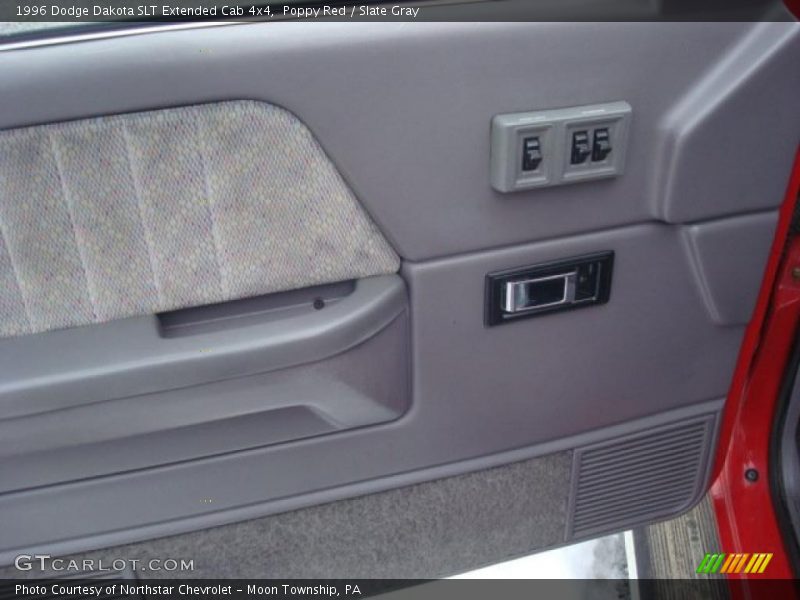 Poppy Red / Slate Gray 1996 Dodge Dakota SLT Extended Cab 4x4
