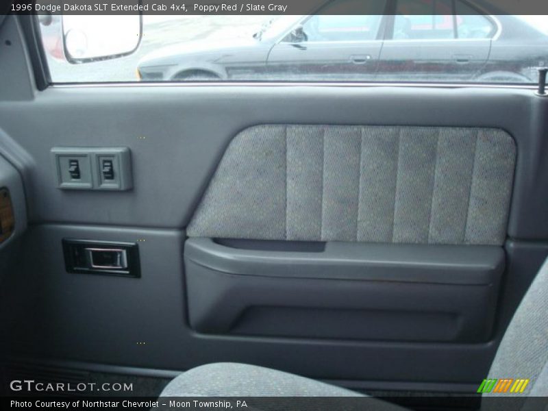 Poppy Red / Slate Gray 1996 Dodge Dakota SLT Extended Cab 4x4