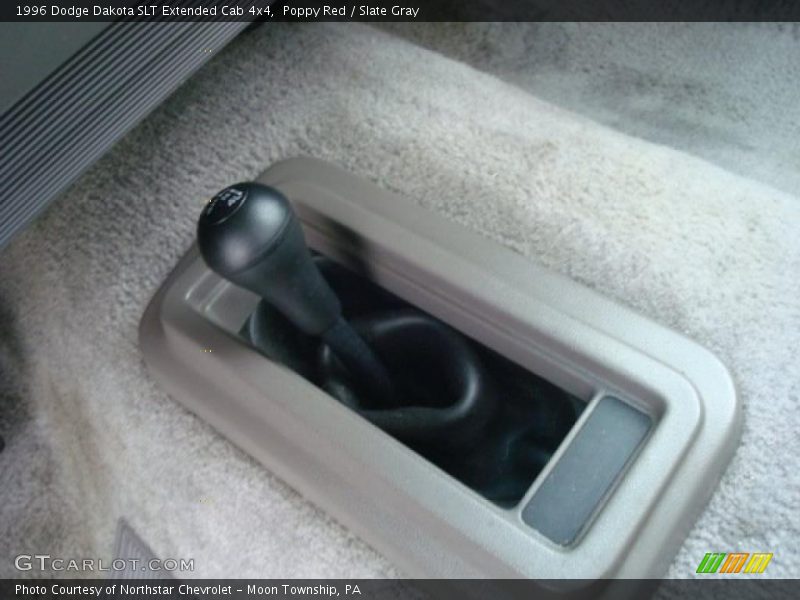 Poppy Red / Slate Gray 1996 Dodge Dakota SLT Extended Cab 4x4
