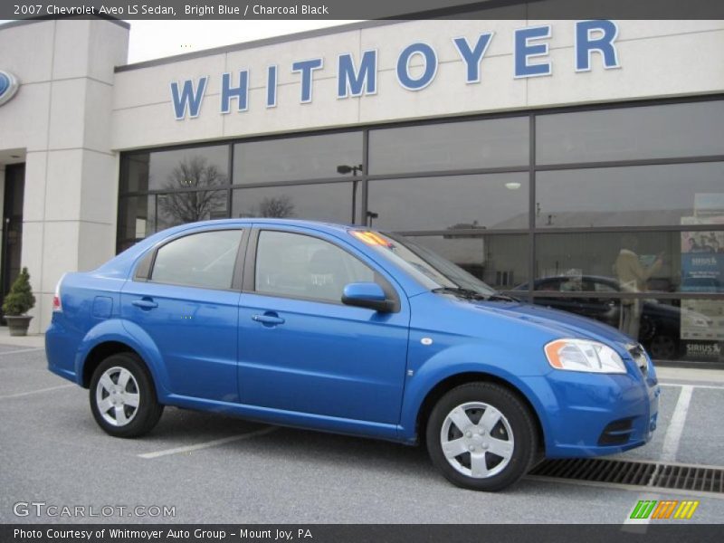 Bright Blue / Charcoal Black 2007 Chevrolet Aveo LS Sedan