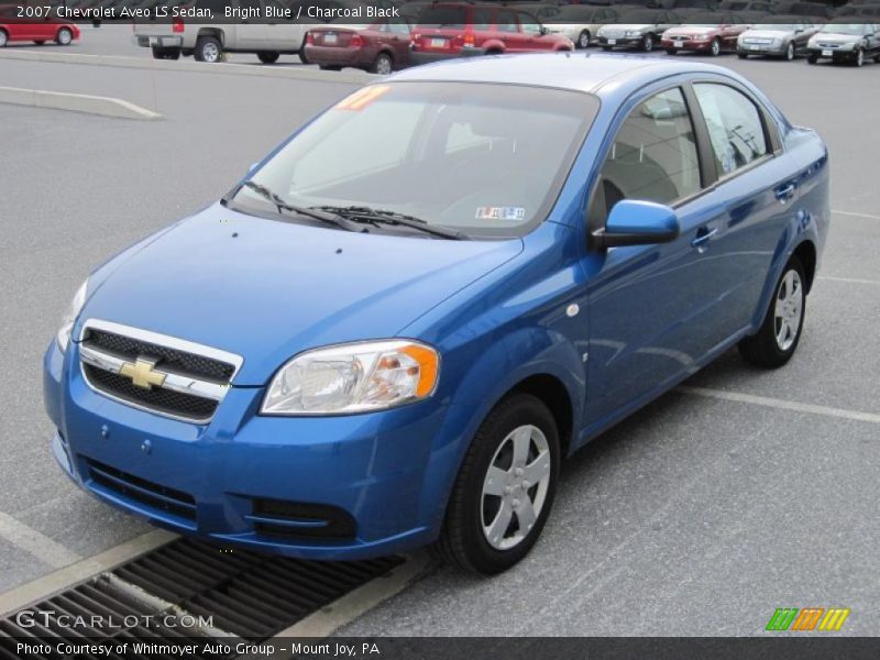 Bright Blue / Charcoal Black 2007 Chevrolet Aveo LS Sedan