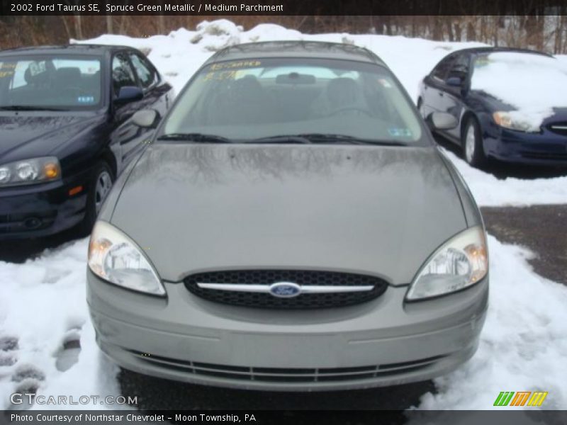 Spruce Green Metallic / Medium Parchment 2002 Ford Taurus SE