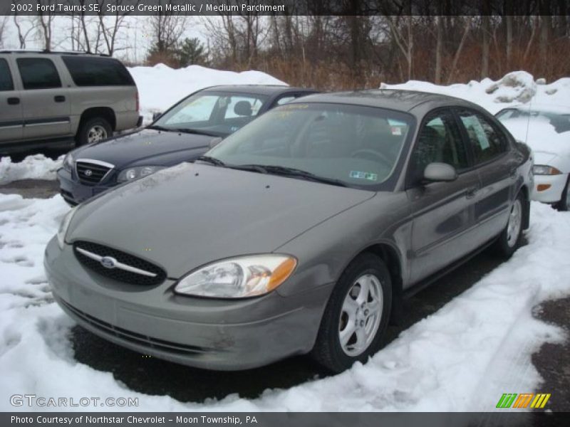 Spruce Green Metallic / Medium Parchment 2002 Ford Taurus SE