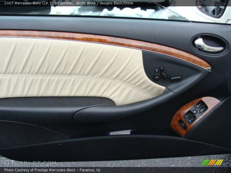 Arctic White / designo Black/Stone 2007 Mercedes-Benz CLK 350 Cabriolet