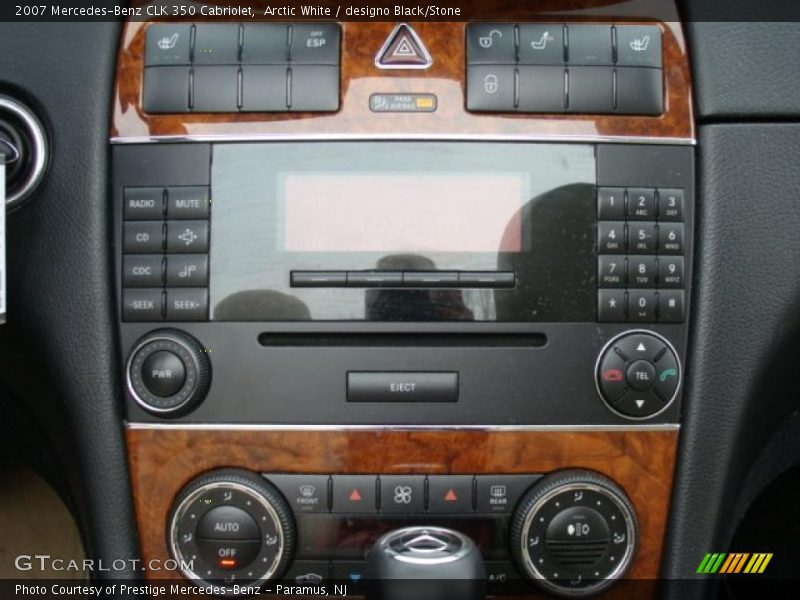 Arctic White / designo Black/Stone 2007 Mercedes-Benz CLK 350 Cabriolet