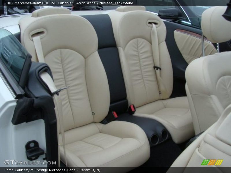 Arctic White / designo Black/Stone 2007 Mercedes-Benz CLK 350 Cabriolet