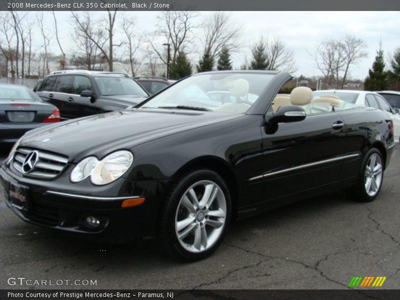 Black / Stone 2008 Mercedes-Benz CLK 350 Cabriolet