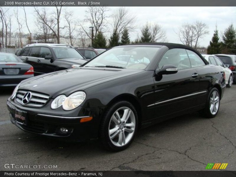 Black / Stone 2008 Mercedes-Benz CLK 350 Cabriolet