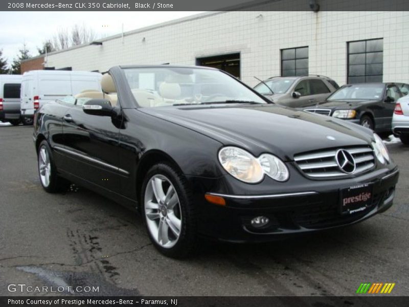 Black / Stone 2008 Mercedes-Benz CLK 350 Cabriolet