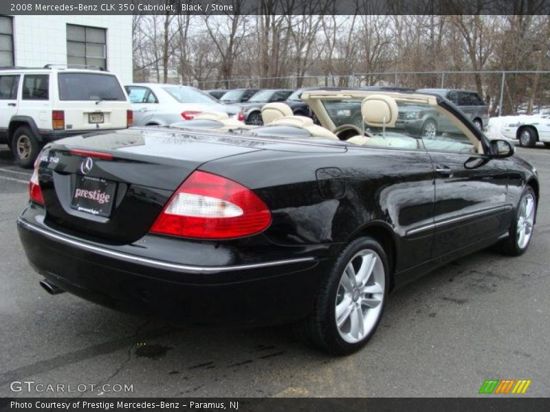 Black / Stone 2008 Mercedes-Benz CLK 350 Cabriolet