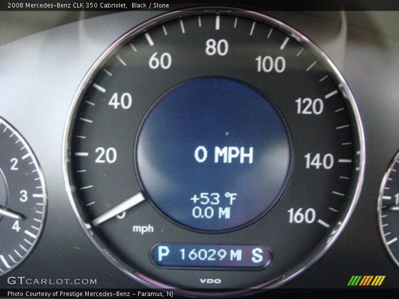 Black / Stone 2008 Mercedes-Benz CLK 350 Cabriolet