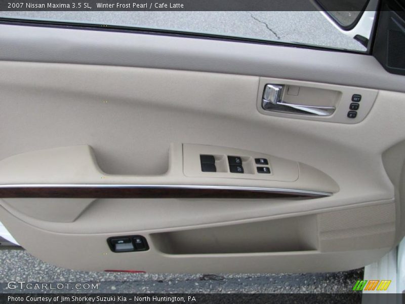 Winter Frost Pearl / Cafe Latte 2007 Nissan Maxima 3.5 SL