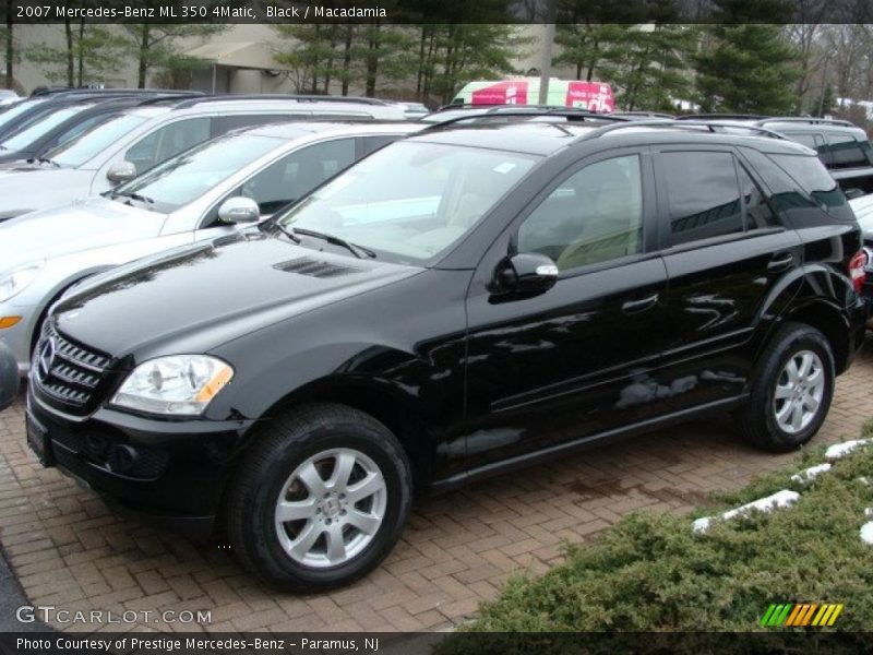 Black / Macadamia 2007 Mercedes-Benz ML 350 4Matic