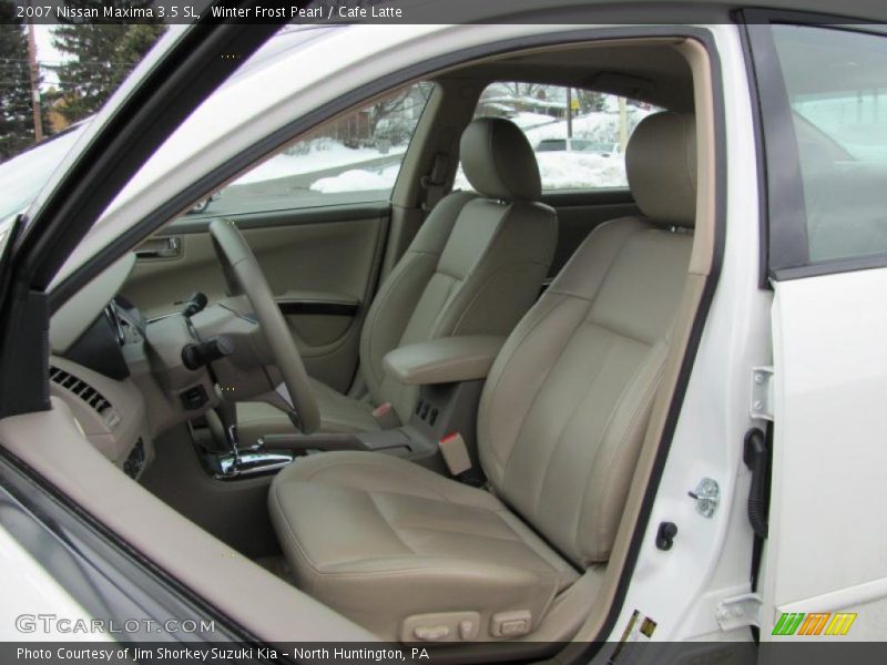 Winter Frost Pearl / Cafe Latte 2007 Nissan Maxima 3.5 SL