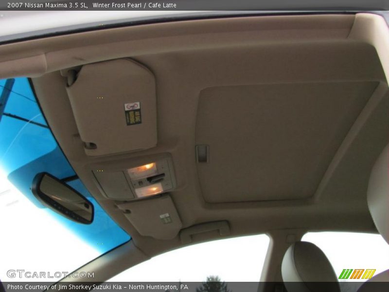 Winter Frost Pearl / Cafe Latte 2007 Nissan Maxima 3.5 SL