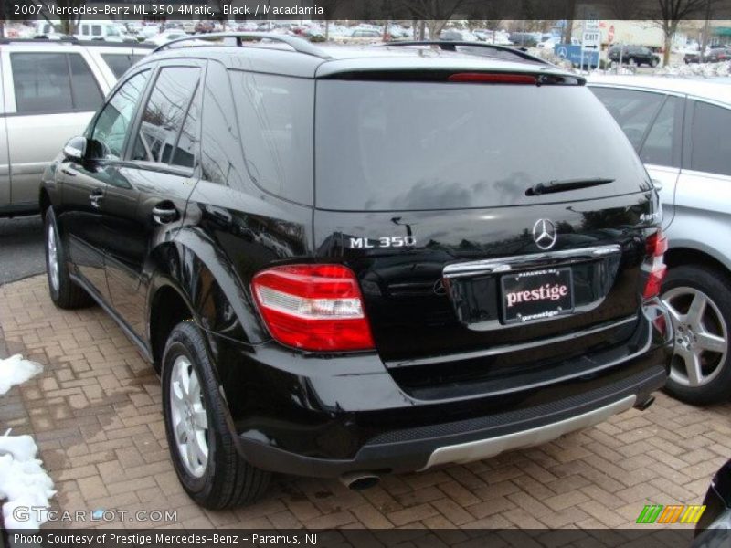 Black / Macadamia 2007 Mercedes-Benz ML 350 4Matic
