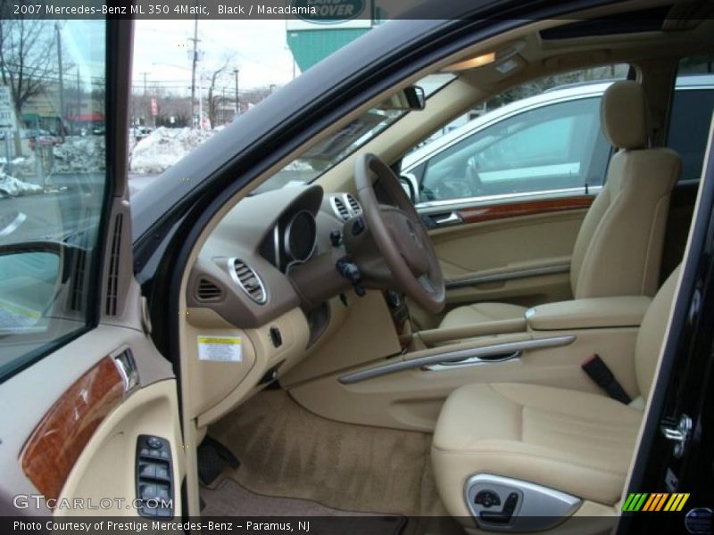 Black / Macadamia 2007 Mercedes-Benz ML 350 4Matic