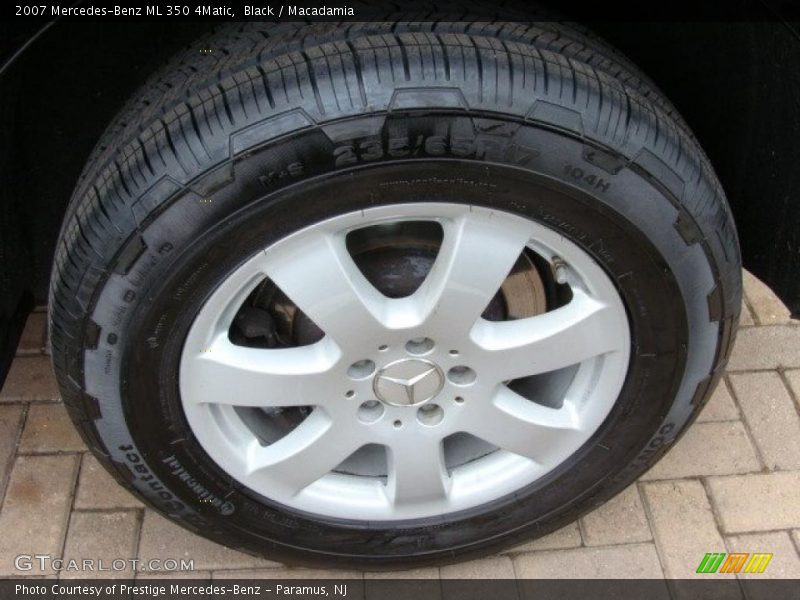 Black / Macadamia 2007 Mercedes-Benz ML 350 4Matic