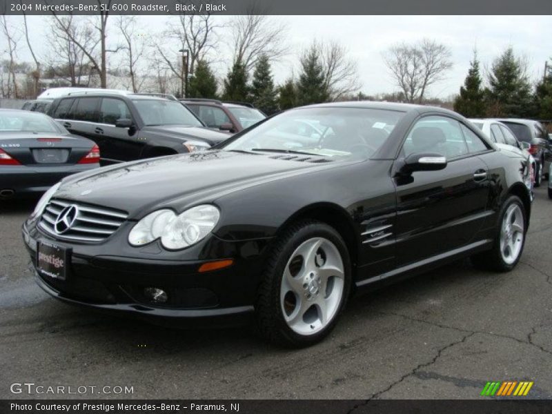 Black / Black 2004 Mercedes-Benz SL 600 Roadster