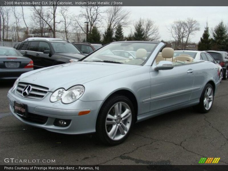 Iridium Silver Metallic / Stone 2008 Mercedes-Benz CLK 350 Cabriolet