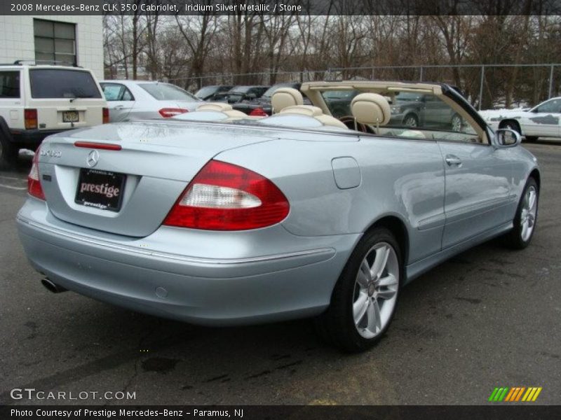 Iridium Silver Metallic / Stone 2008 Mercedes-Benz CLK 350 Cabriolet