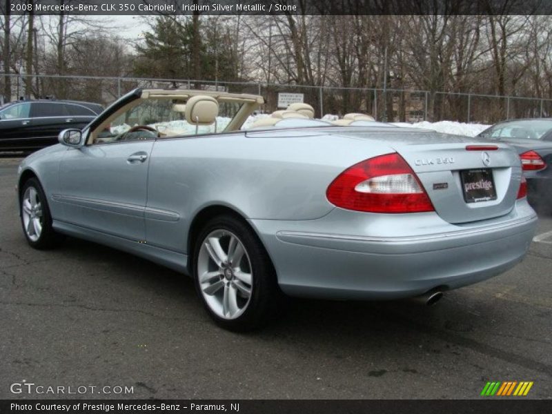 Iridium Silver Metallic / Stone 2008 Mercedes-Benz CLK 350 Cabriolet