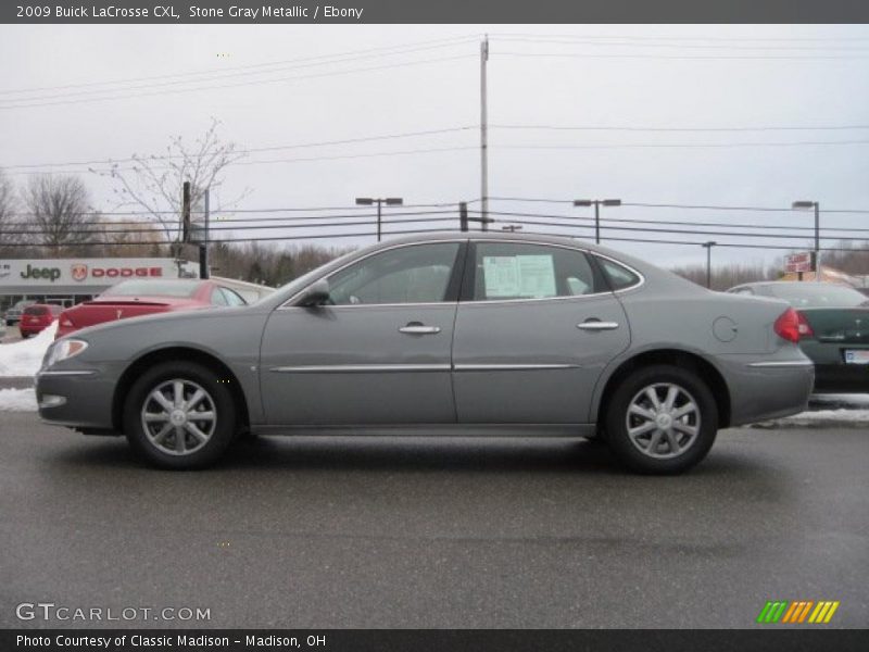 Stone Gray Metallic / Ebony 2009 Buick LaCrosse CXL