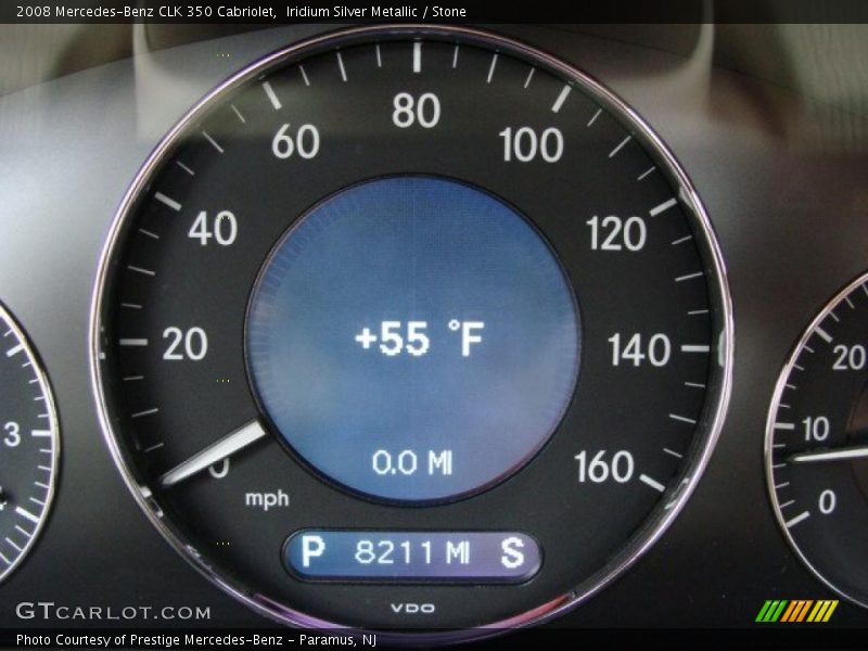 Iridium Silver Metallic / Stone 2008 Mercedes-Benz CLK 350 Cabriolet