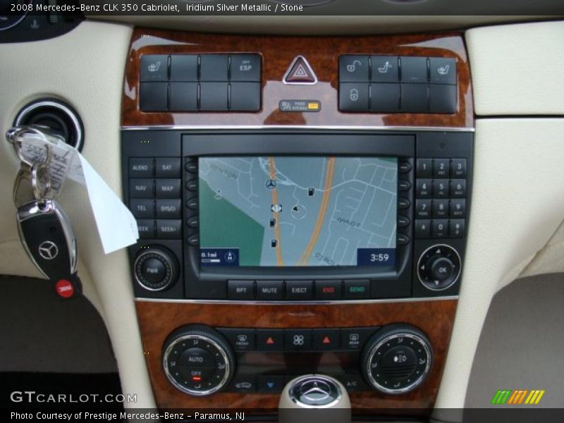 Iridium Silver Metallic / Stone 2008 Mercedes-Benz CLK 350 Cabriolet