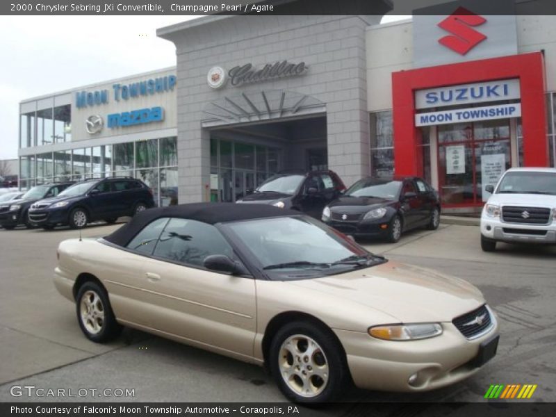 Champagne Pearl / Agate 2000 Chrysler Sebring JXi Convertible