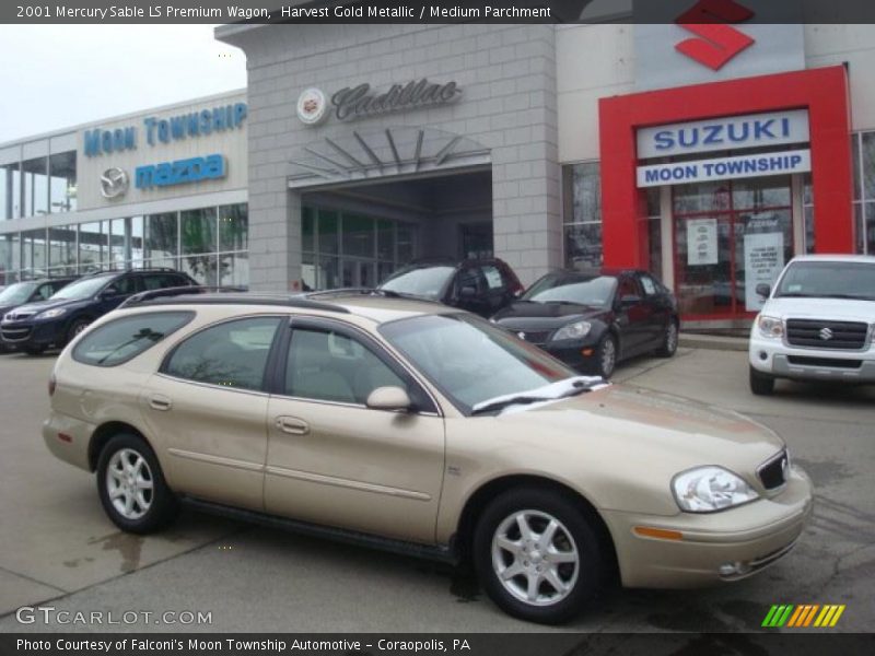 Harvest Gold Metallic / Medium Parchment 2001 Mercury Sable LS Premium Wagon