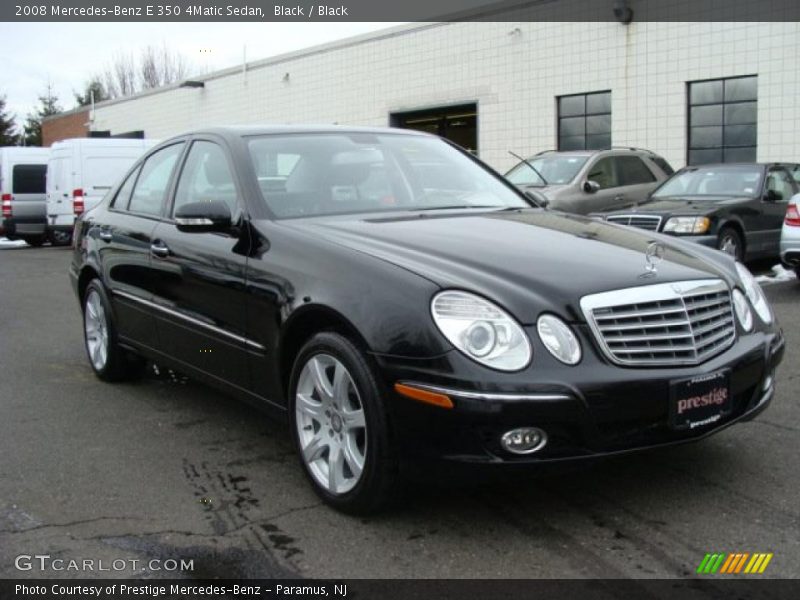 Black / Black 2008 Mercedes-Benz E 350 4Matic Sedan