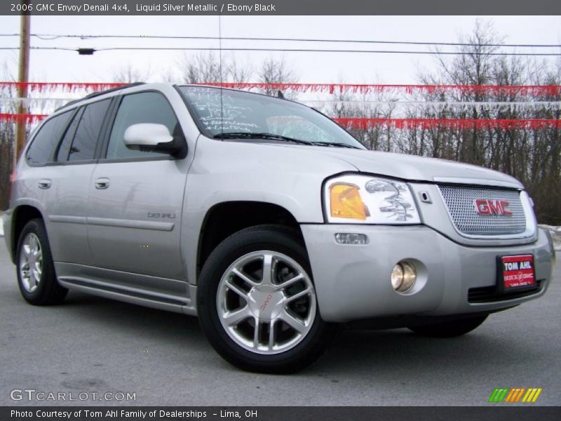 Liquid Silver Metallic / Ebony Black 2006 GMC Envoy Denali 4x4