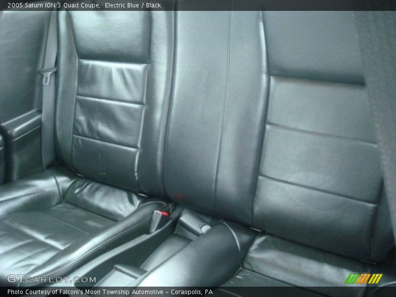Electric Blue / Black 2005 Saturn ION 3 Quad Coupe