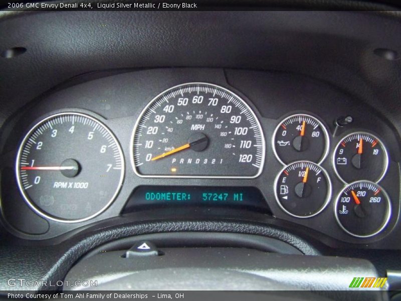 Liquid Silver Metallic / Ebony Black 2006 GMC Envoy Denali 4x4