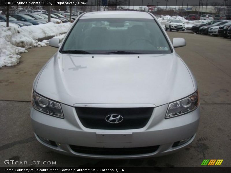 Bright Silver / Gray 2007 Hyundai Sonata SE V6