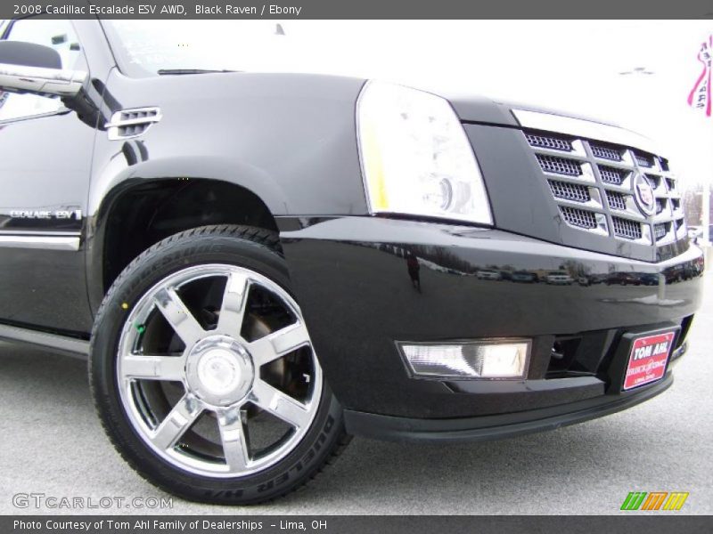 Black Raven / Ebony 2008 Cadillac Escalade ESV AWD