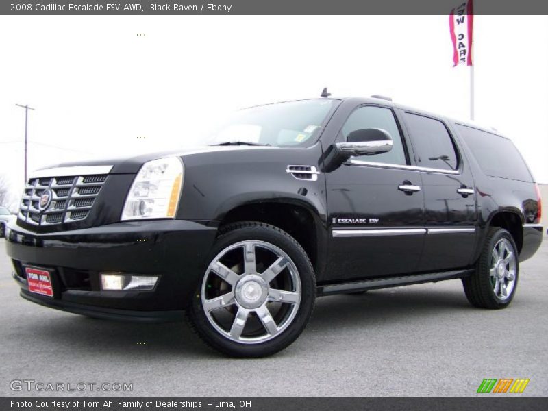 Black Raven / Ebony 2008 Cadillac Escalade ESV AWD