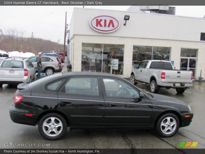 Black Obsidian / Dark Gray 2004 Hyundai Elantra GT Hatchback