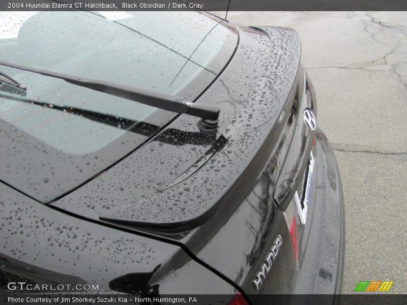 Black Obsidian / Dark Gray 2004 Hyundai Elantra GT Hatchback