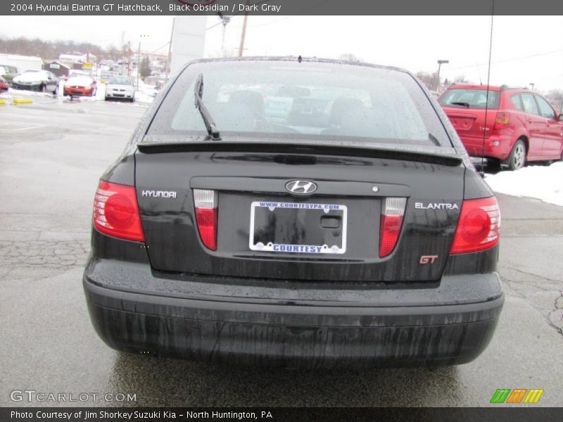 Black Obsidian / Dark Gray 2004 Hyundai Elantra GT Hatchback