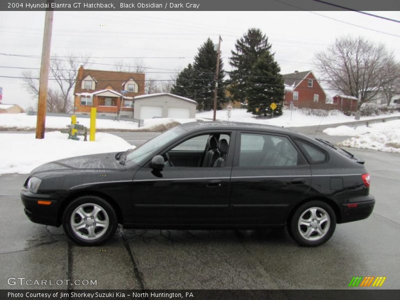 Black Obsidian / Dark Gray 2004 Hyundai Elantra GT Hatchback