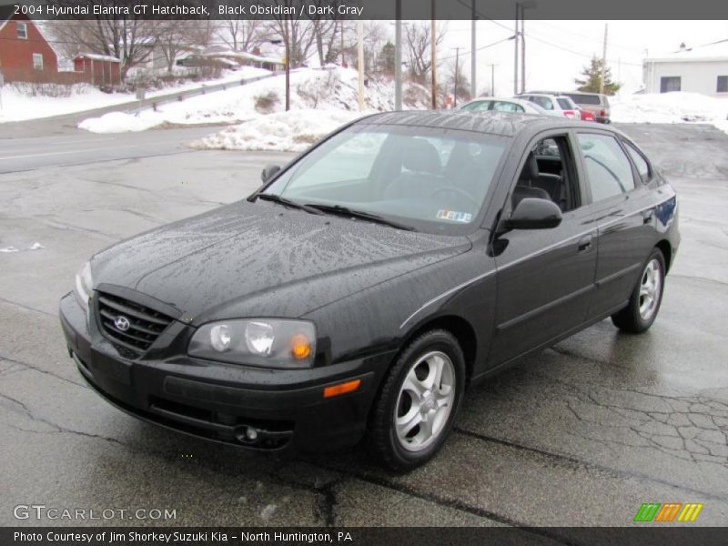 Black Obsidian / Dark Gray 2004 Hyundai Elantra GT Hatchback