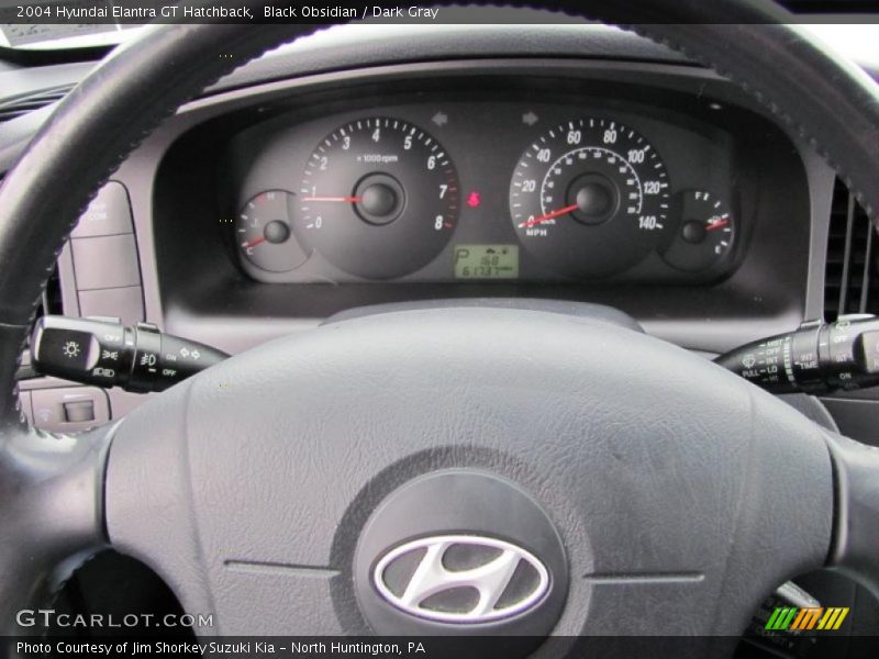 Black Obsidian / Dark Gray 2004 Hyundai Elantra GT Hatchback
