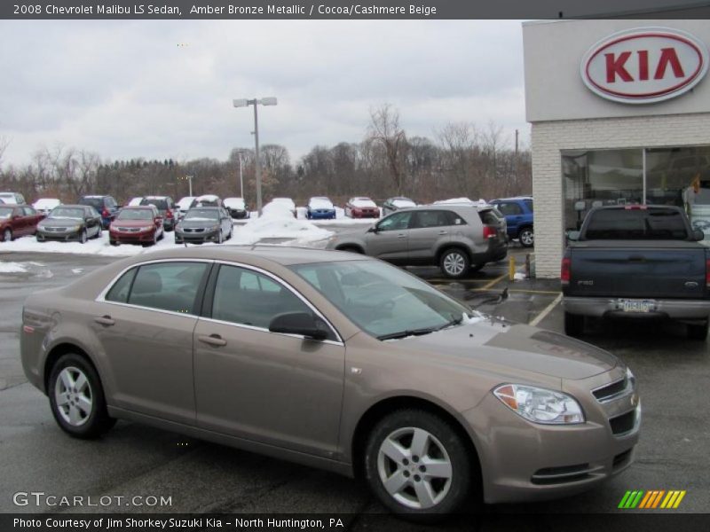 Amber Bronze Metallic / Cocoa/Cashmere Beige 2008 Chevrolet Malibu LS Sedan
