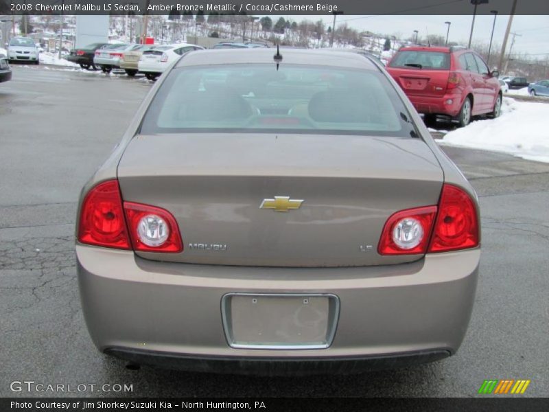 Amber Bronze Metallic / Cocoa/Cashmere Beige 2008 Chevrolet Malibu LS Sedan