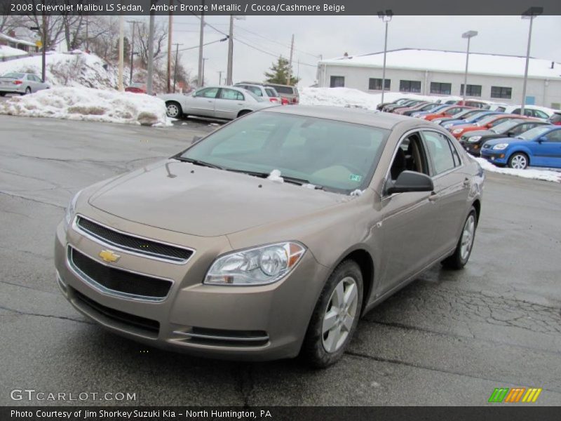Amber Bronze Metallic / Cocoa/Cashmere Beige 2008 Chevrolet Malibu LS Sedan
