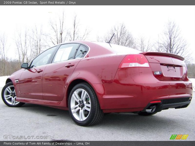 Sport Red Metallic / Onyx 2009 Pontiac G8 Sedan