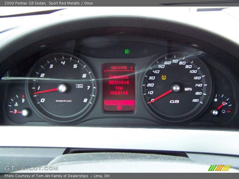 Sport Red Metallic / Onyx 2009 Pontiac G8 Sedan