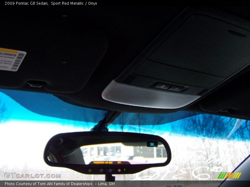Sport Red Metallic / Onyx 2009 Pontiac G8 Sedan
